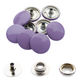 15mm 4-Part Press Studs with Colour Caps and Small Silver Components- 10pcs